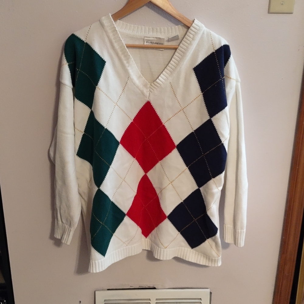 Vintage Argyle Sweater